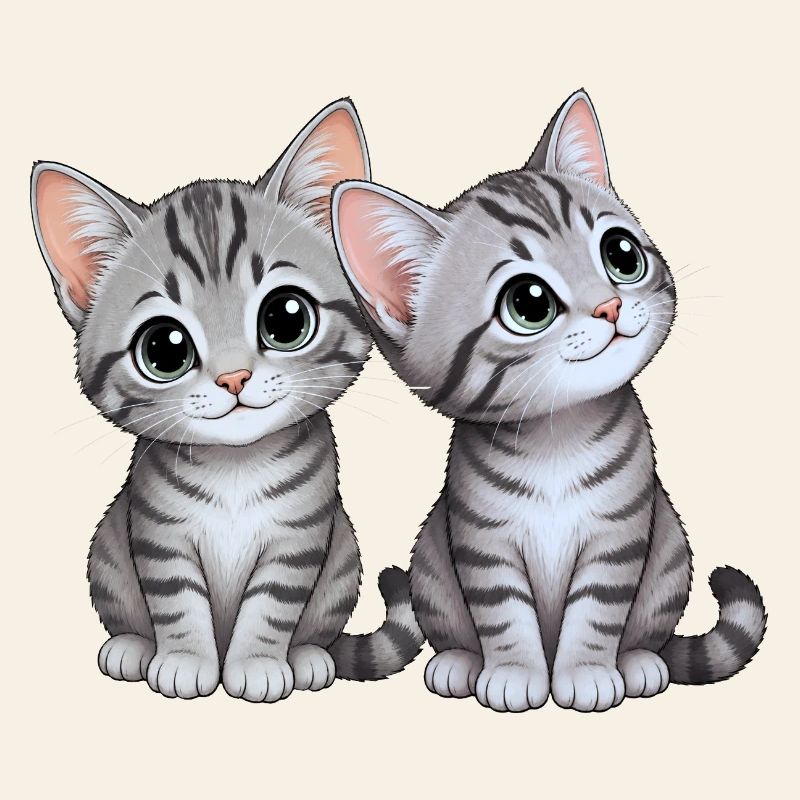 Frères et sœurs chatons