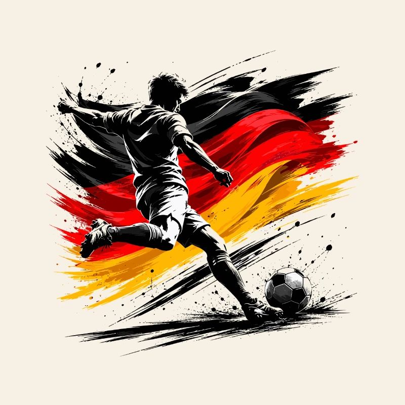 Kicker with German flag