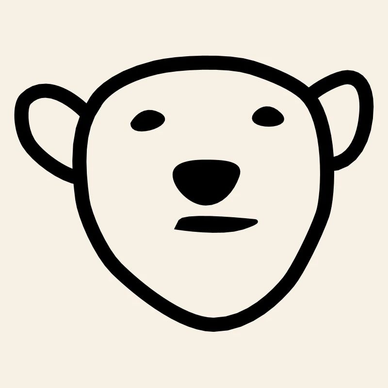 Eisbär Kopf