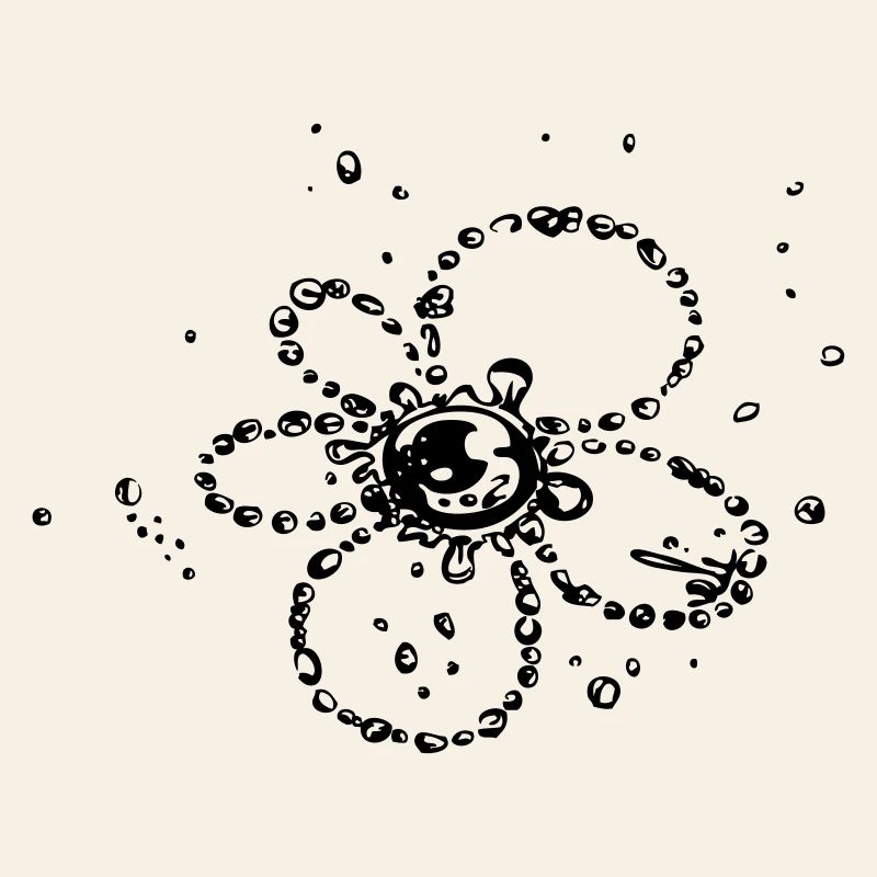 Water splash, Blume aus Wassertropfen