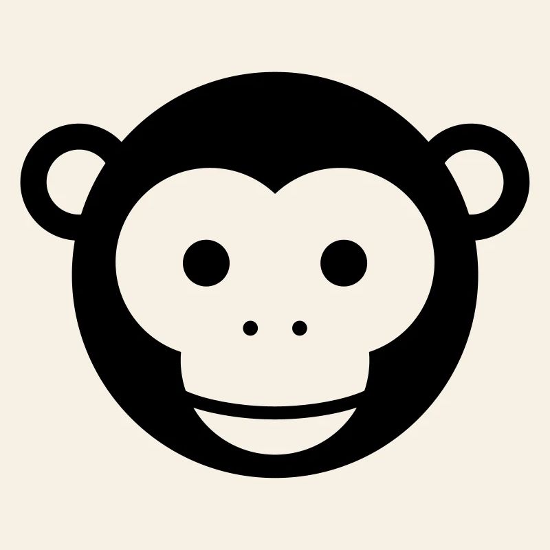 Monkey Head – Cute Monkey Face Cartoon