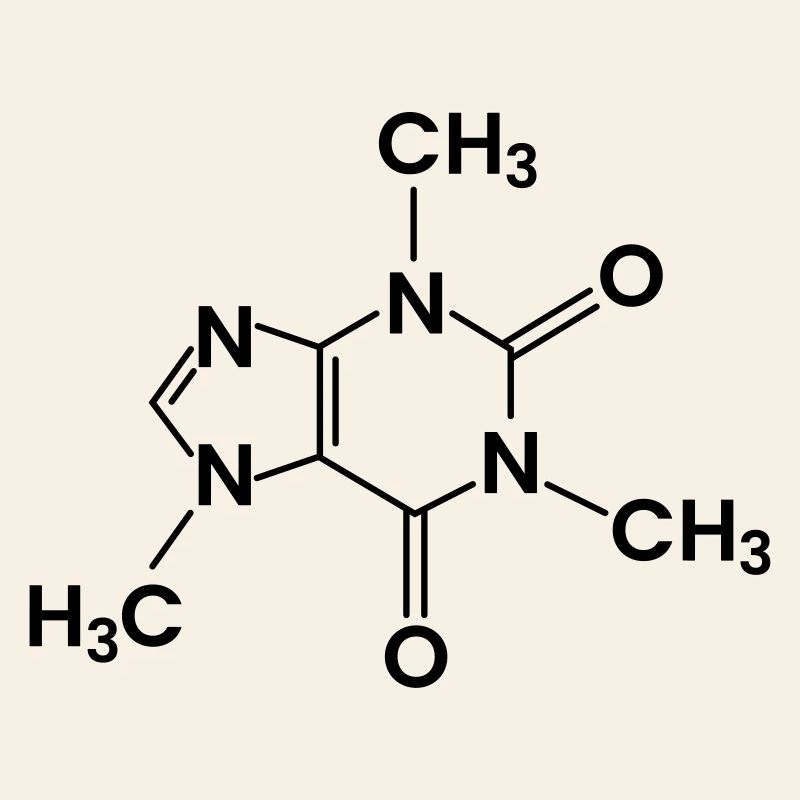 Coffee Chemical Structure Caffeine
