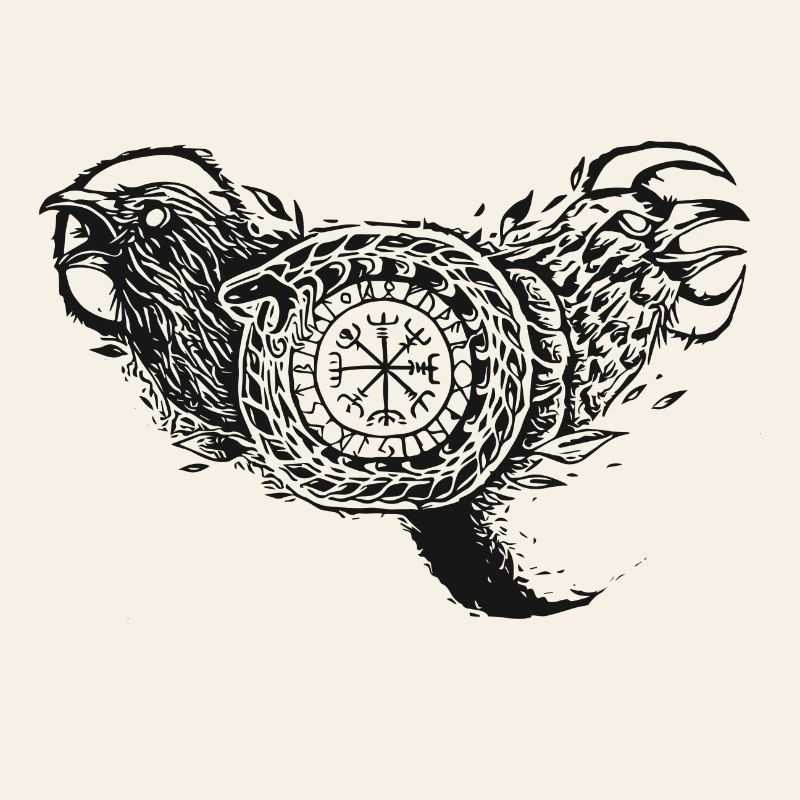 Raben Wikinger Schlange