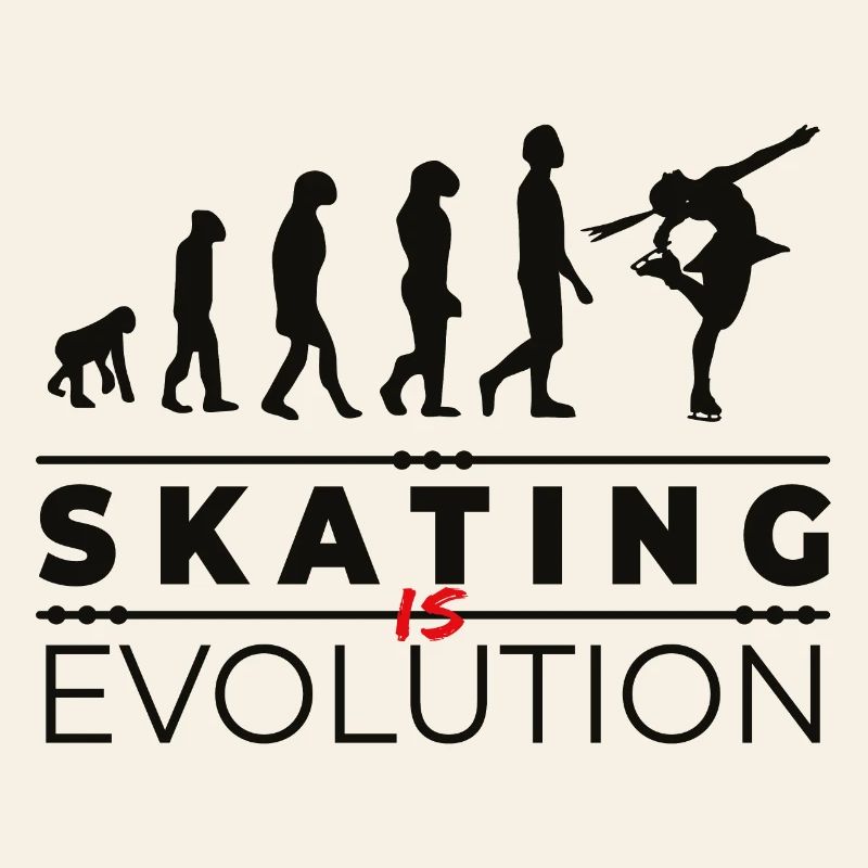 Skating is evolution - Message Humor Parodie