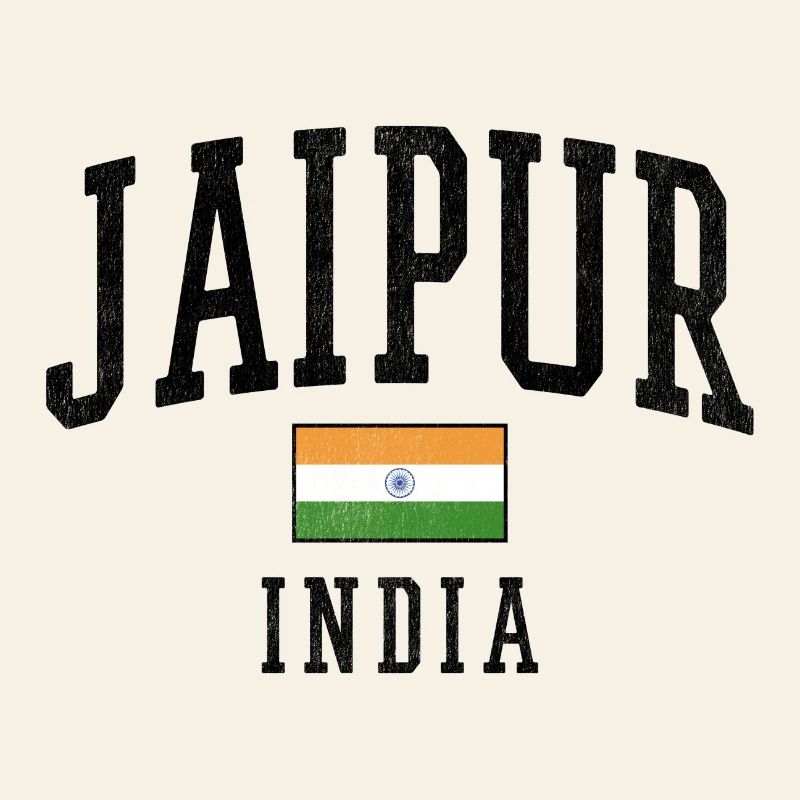 Motif du drapeau de Jaipur Inde graphique
