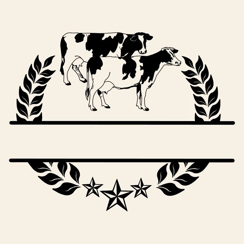Monogramme de vaches