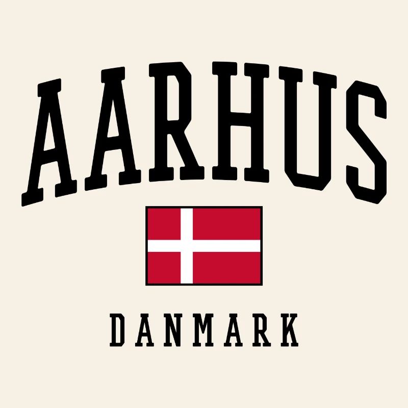 AARHUS DANMARK – Conception du drapeau du Danemark