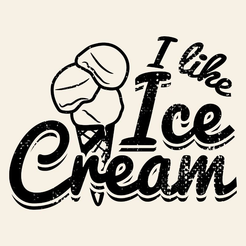 Lustiger Eiscreme Spruch