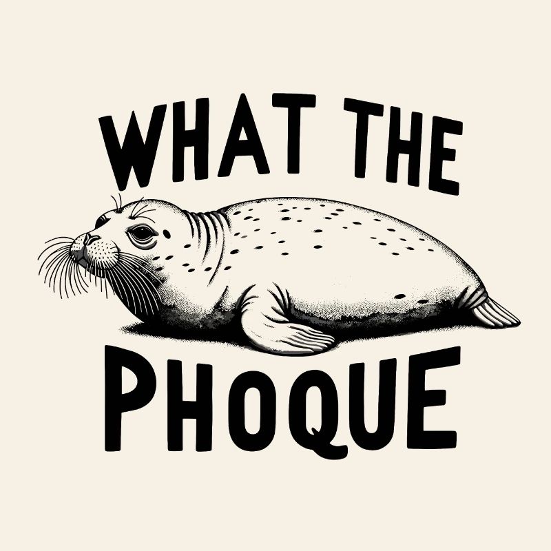 What The Phoque cadeau humour