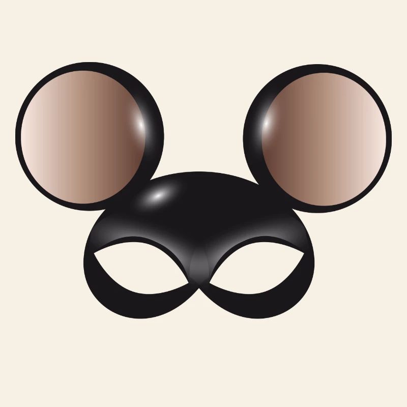 mysterious mouse mask with big mouse ears