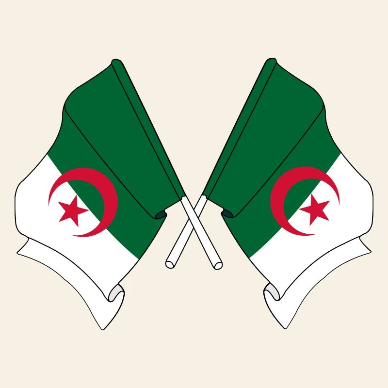 Deux drapeaux que l’Algérie a franchis