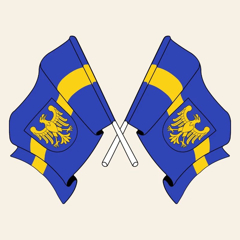 Two flags of Silesia