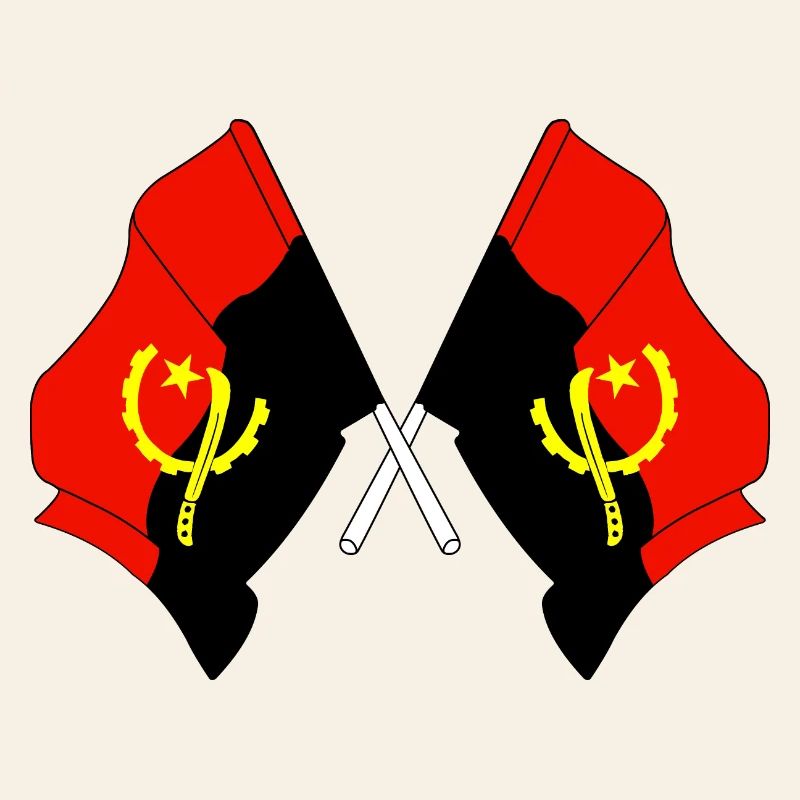 Two flags Angola
