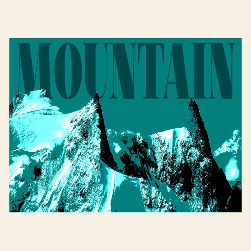 Abstrakter eisiger Berg