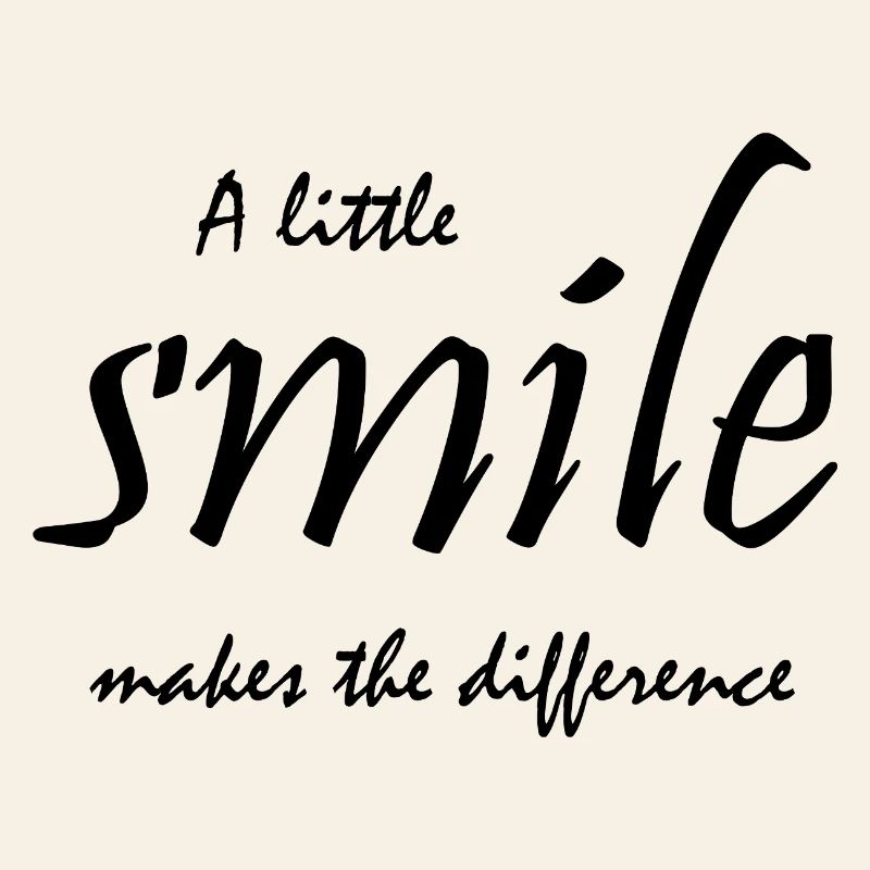 A little smile makes the difference