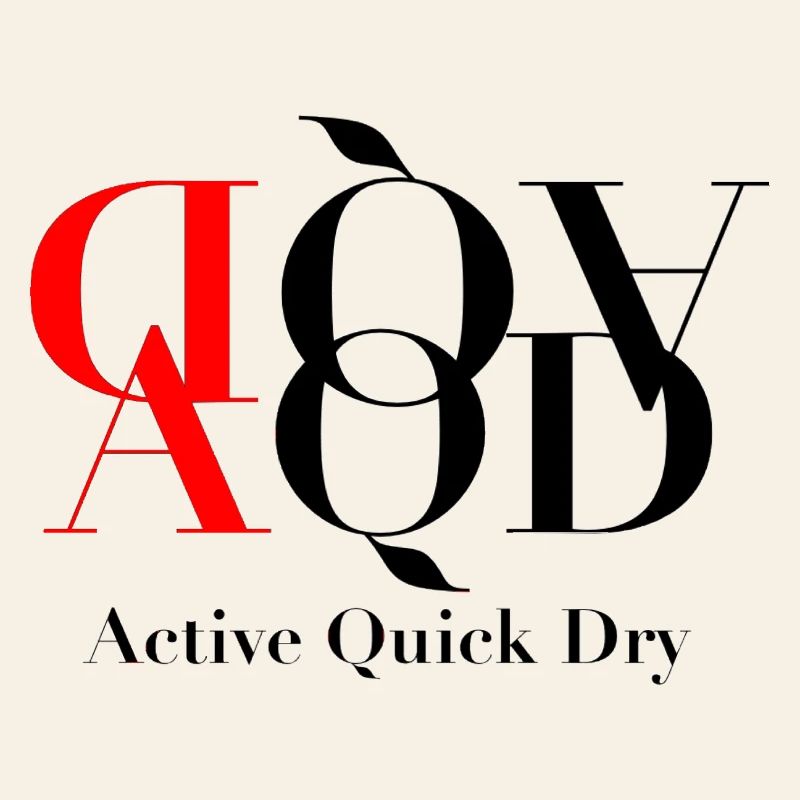 Typographie contrastée avec des formes astucieuses
