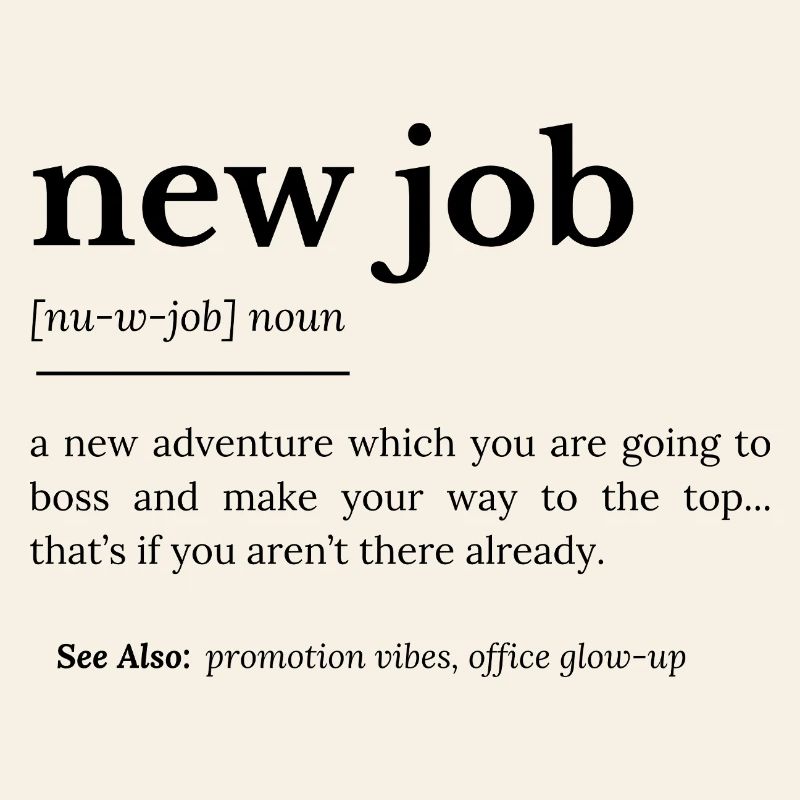 Définition du nouvel emploi