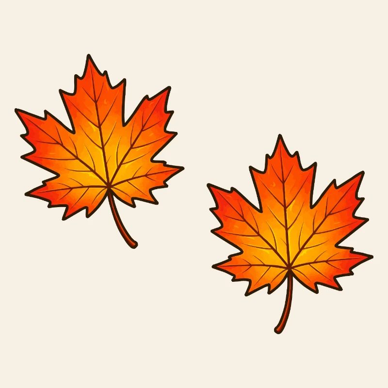Illustration de feuilles d’érable d’automne
