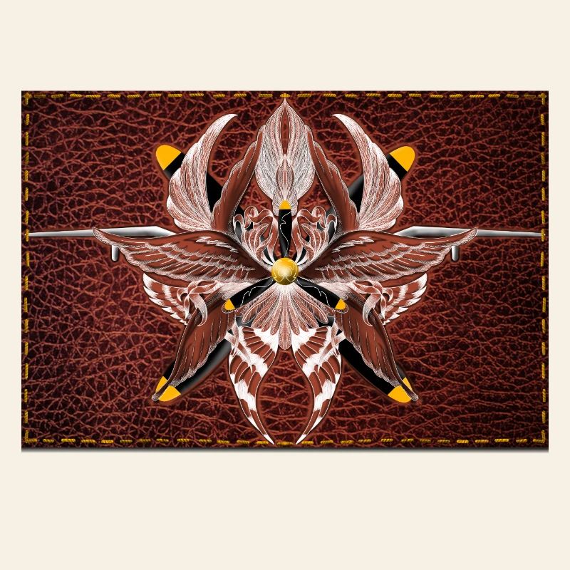 Firewing Mandala on Leather Look