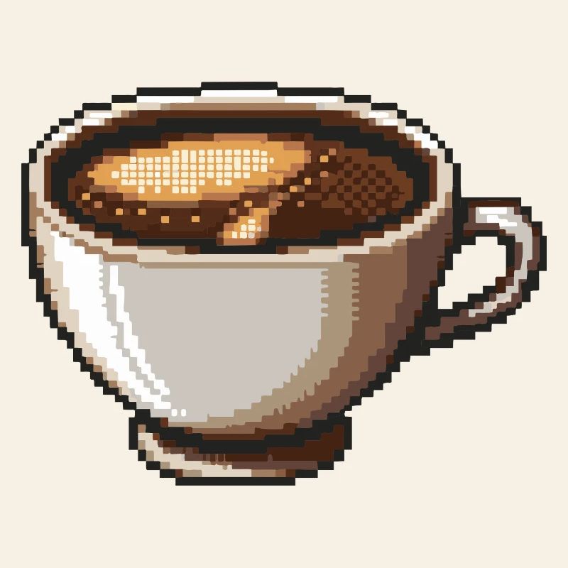 PixelKaffee Kaffeetasse Kunst