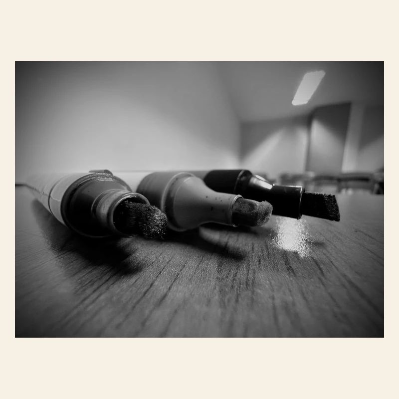 Pinceaux noir et blanc