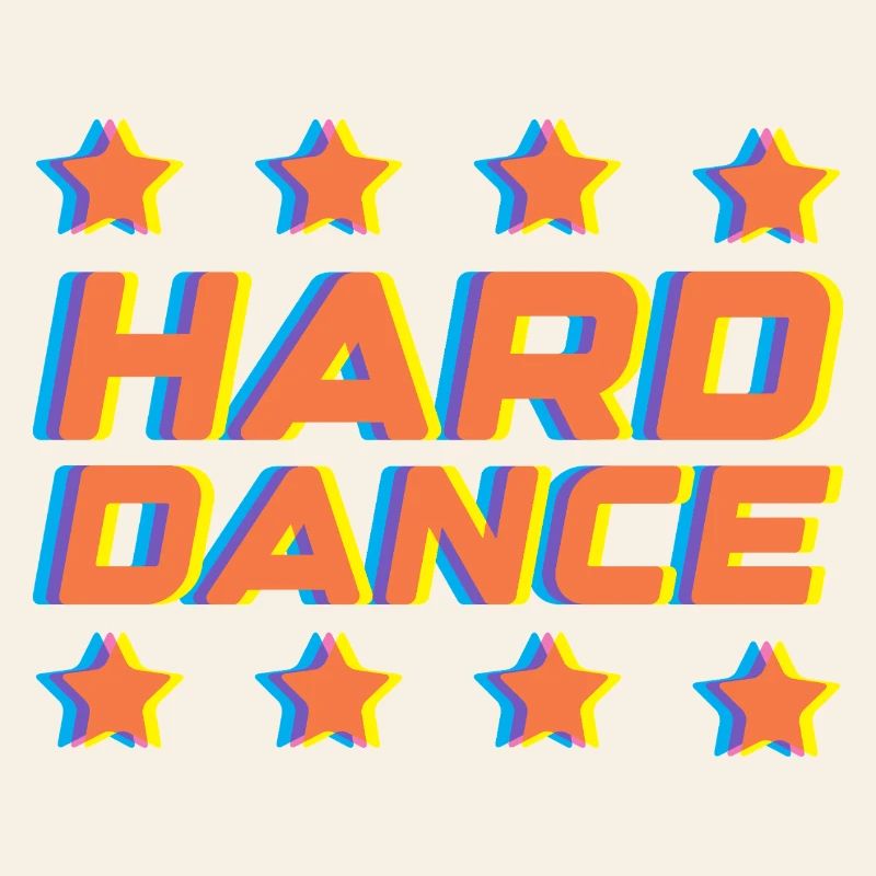 Hard Dance Rétro Neon 3D