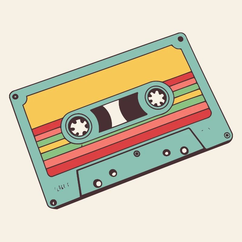 Cassette Pastel Rétro