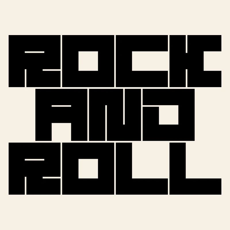 Rock'n'Roll Typografie Design