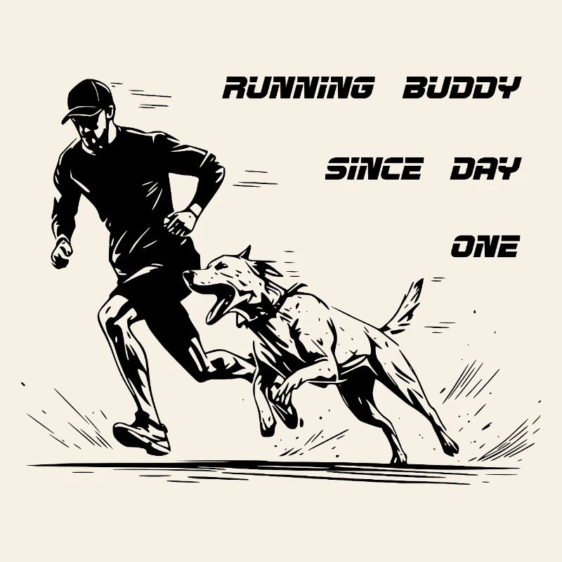 Jogging avec un compagnon de course canin