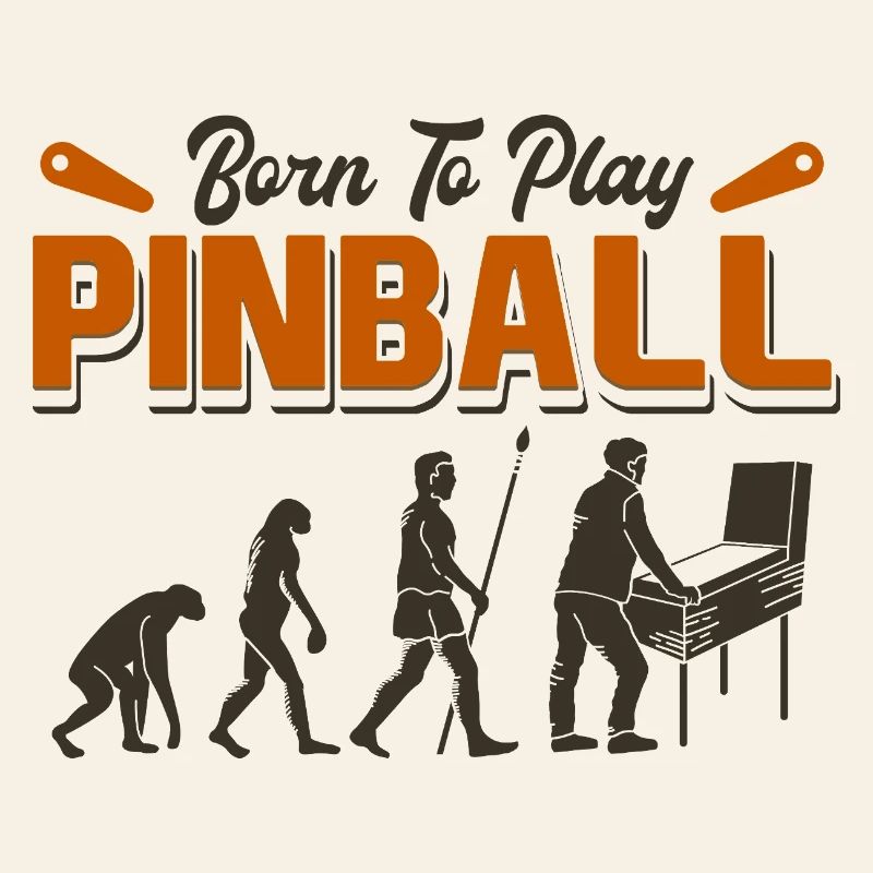 Évolution du flipper - Design drôle de joueur d’arcade