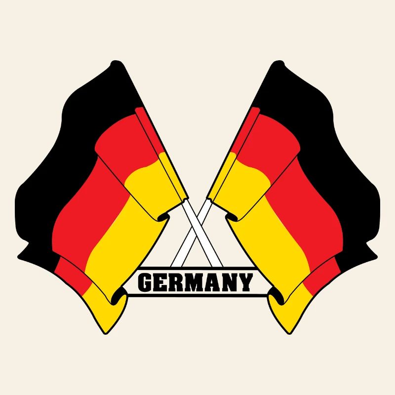 Germany Crossed Flags