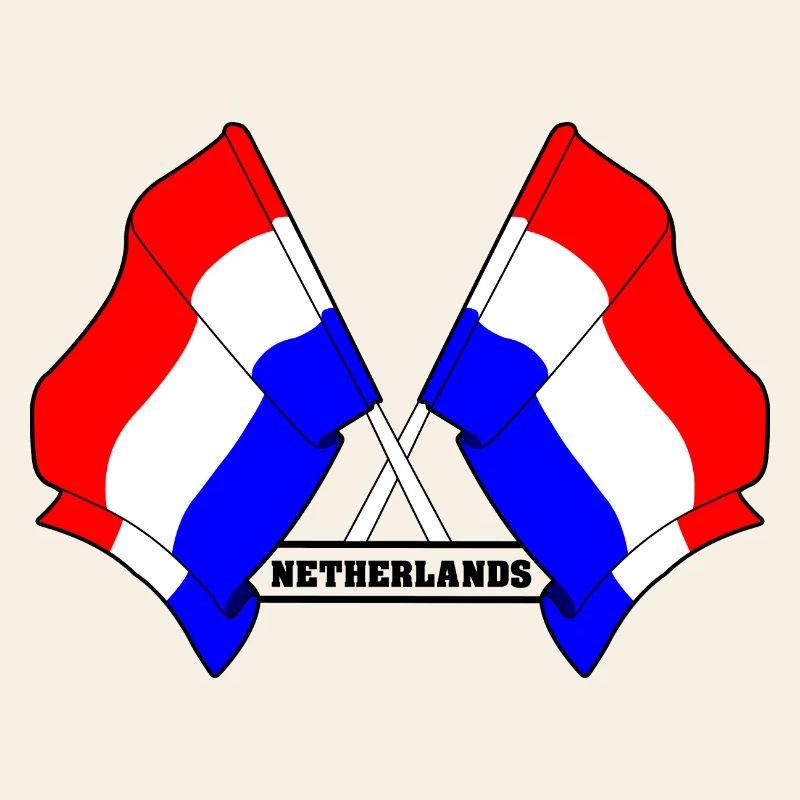 Drapeaux croisés des Pays-Bas