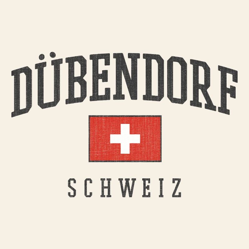 Logo de Dübendorf, Suisse, avec drapeau