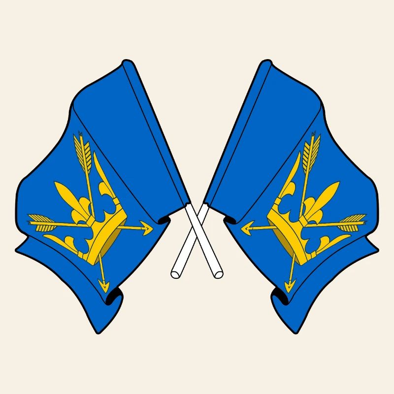 Suffolk Flags Crossed