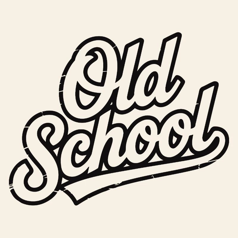 Old School Script Vintage-Logo