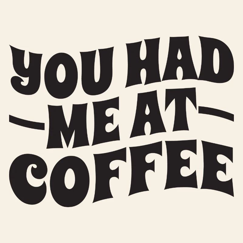 Du hattest mich beim Kaffee – Typografie