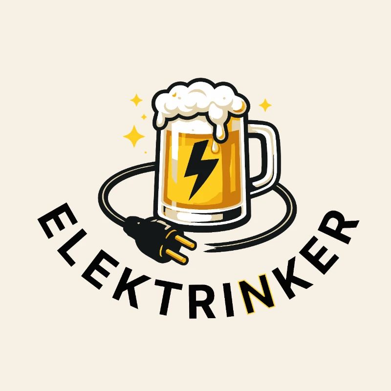 Elektrinker – Lustiger Spruch Elektriker & Bier