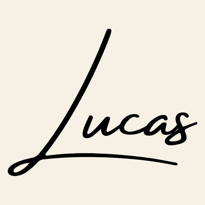 Lucas Name Design - Personalized Typography