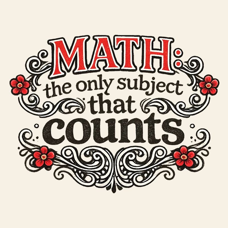 Math Counts: Ornate Quote Tee