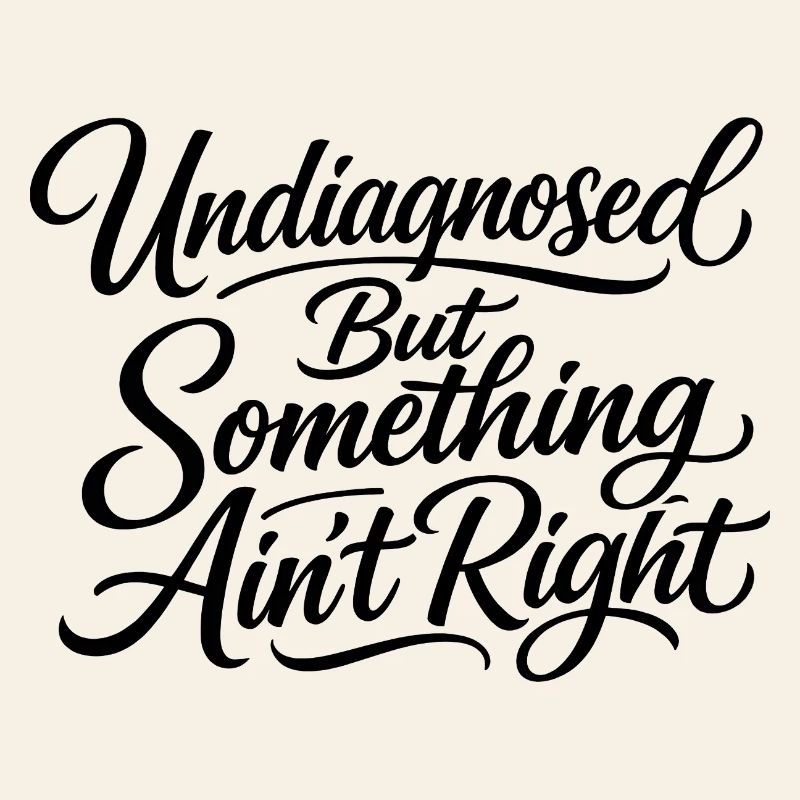 Not diagnosed, but something is wrong