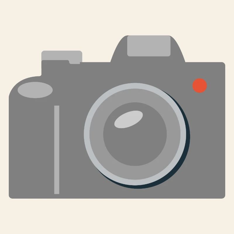 Icône de caméra Gris graphique