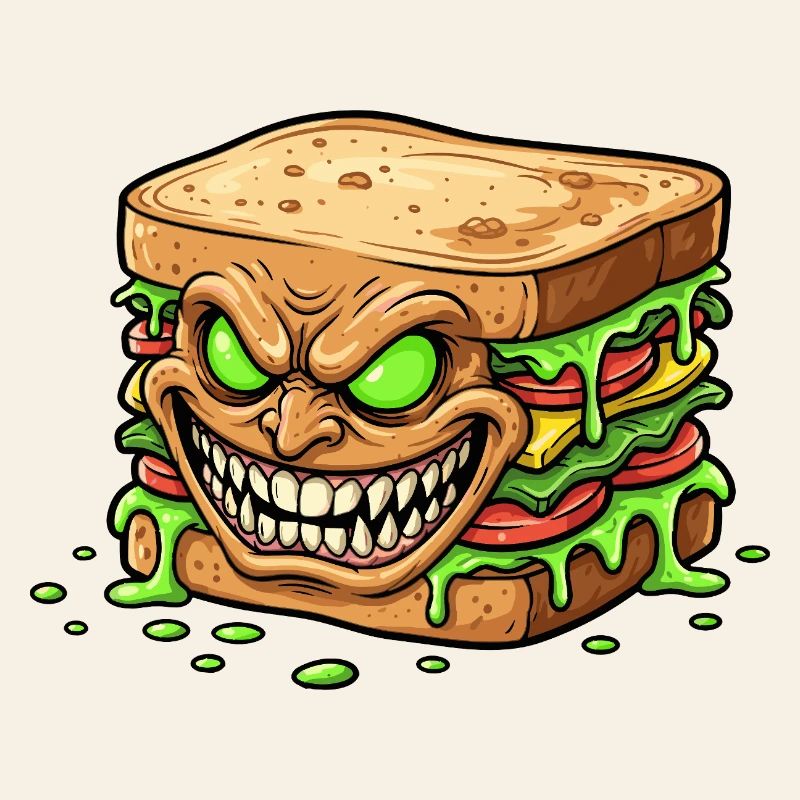 Monstre Sandwich Effrayant