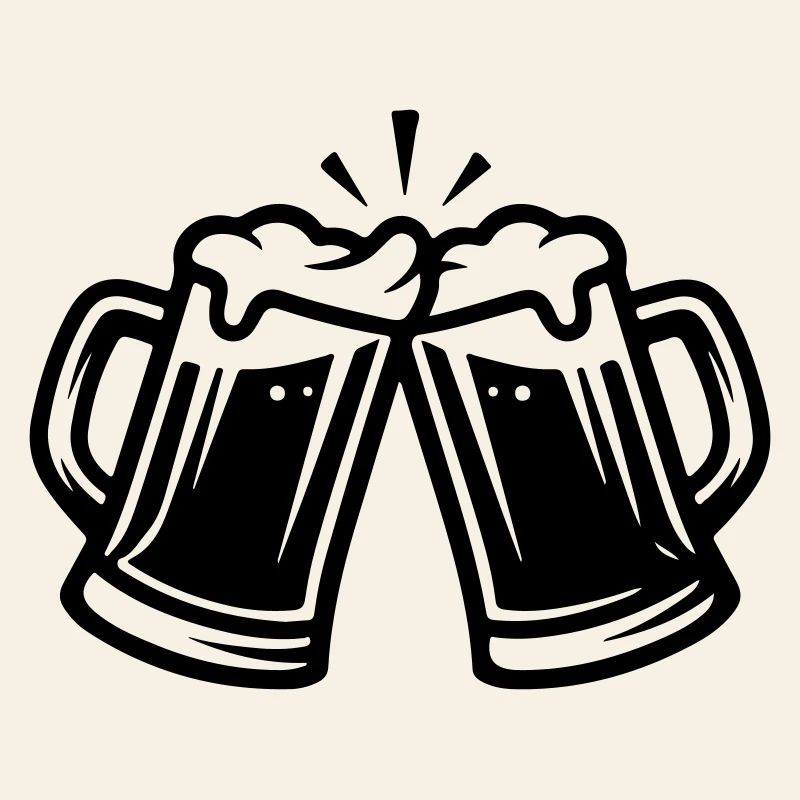 Bier Anstoßen Bierkrug