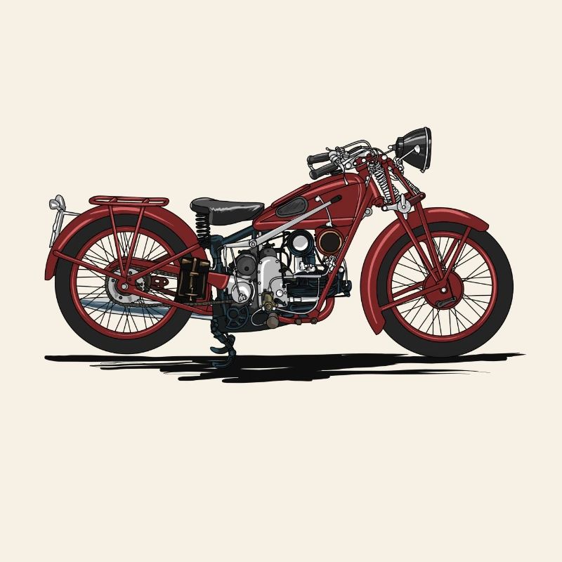 Retro motorcycle