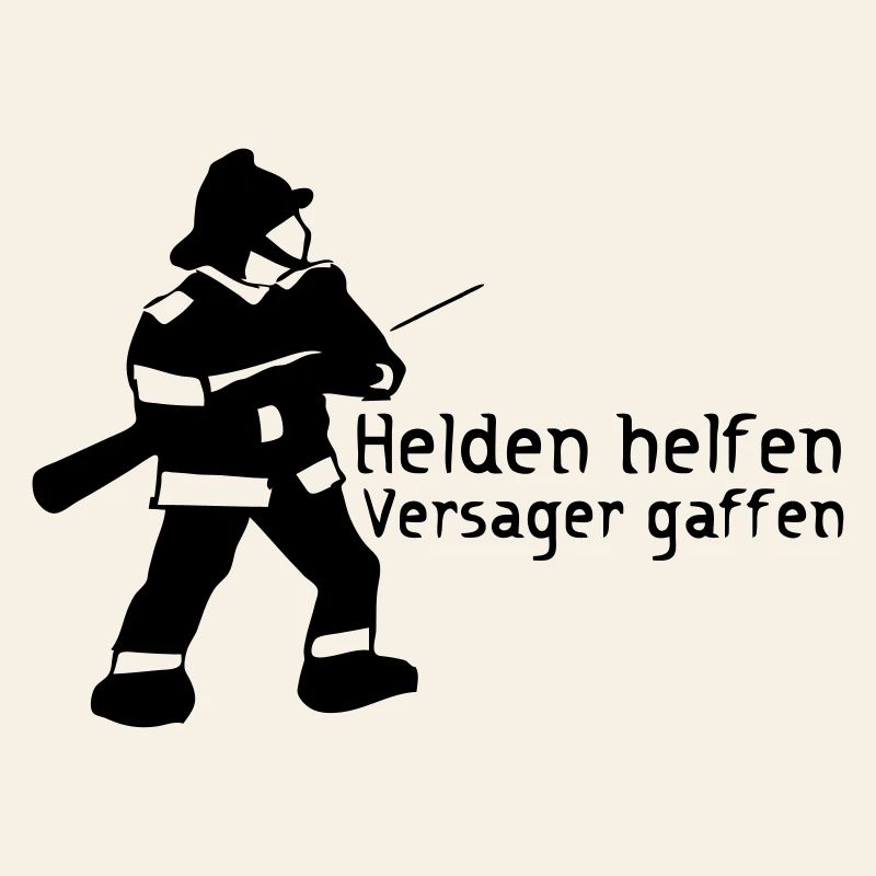 Helden vs Versager Feuerwehr Gaffer Geschenk