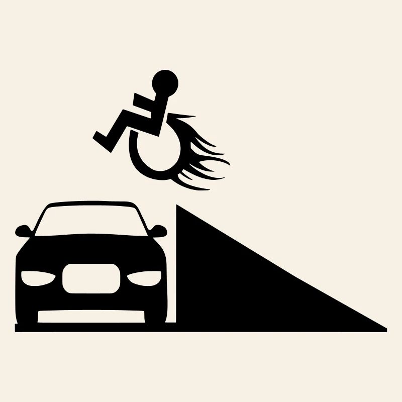 Rollstuhlfahrer springt über eine Rampe #