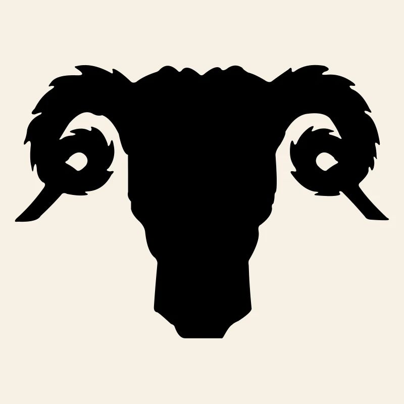 Bock- oder Rammkopfschattenbild