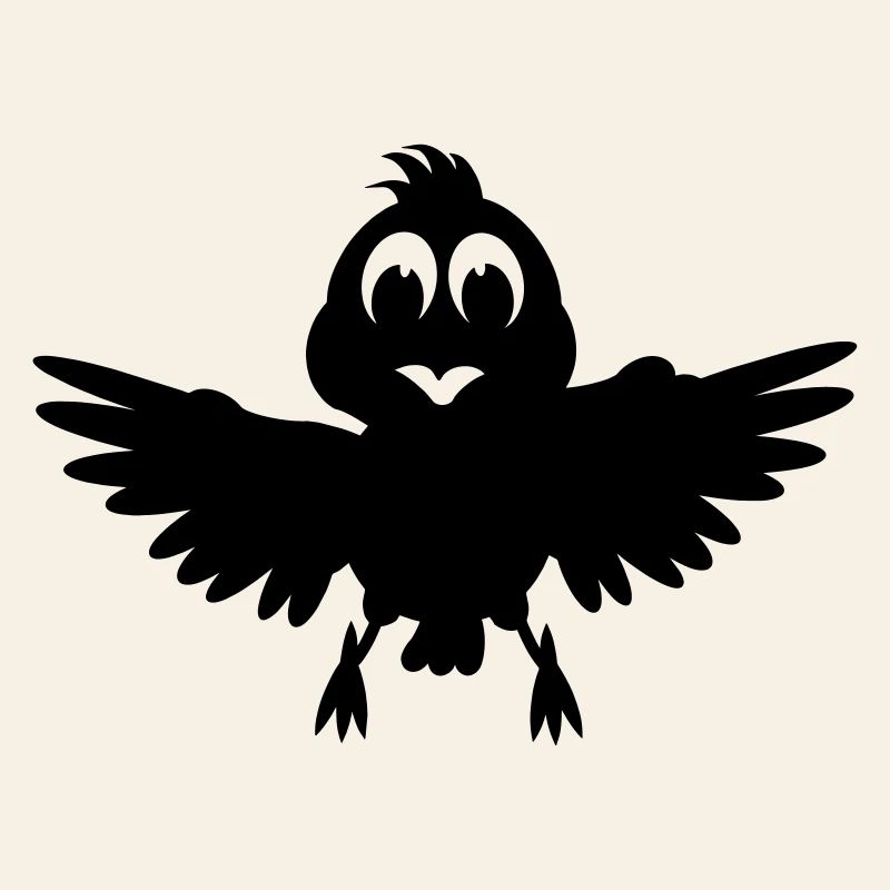 Image d’ombre d’oiseau aux ailes déployées