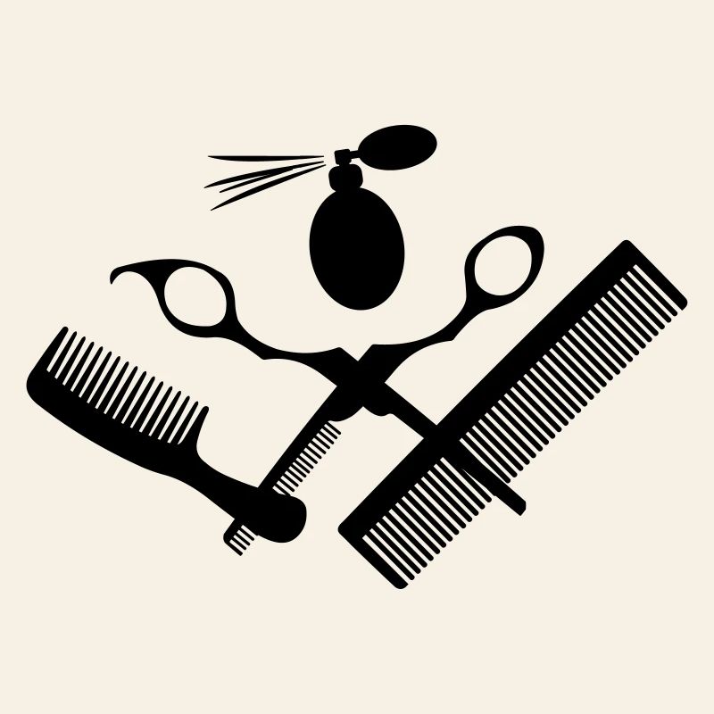 Pour salon de coiffure avec ciseaux