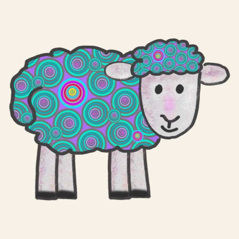 Spiral Sheep Pattern